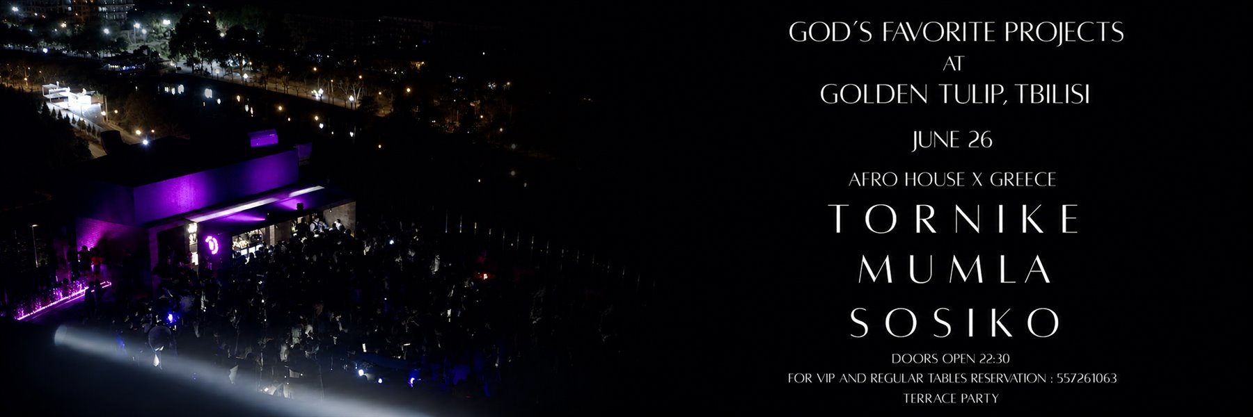 GOD’S FAVORITE PROJECTS X GOLDEN TULIP