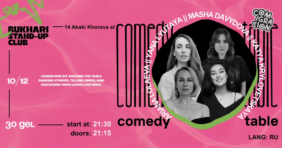 Comedy Table Stand-Up Show