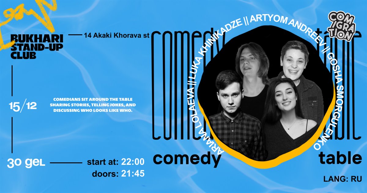 Comedy Table Stand-Up Show