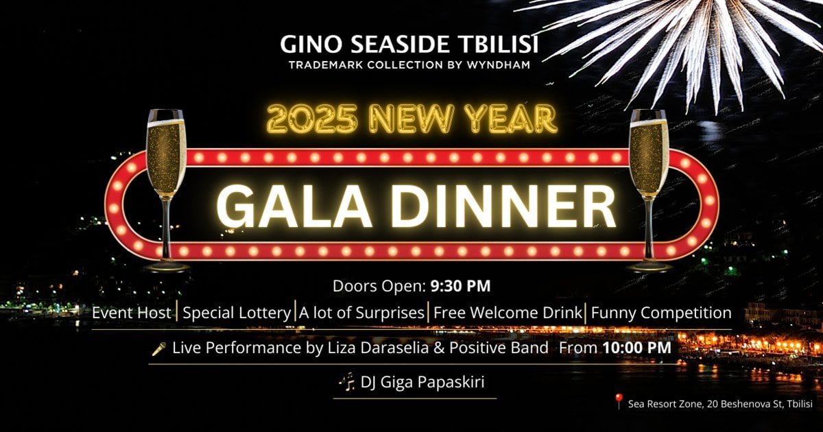 ✨ A Special New Year’s Night at Gino Seaside Tbilisi! ✨