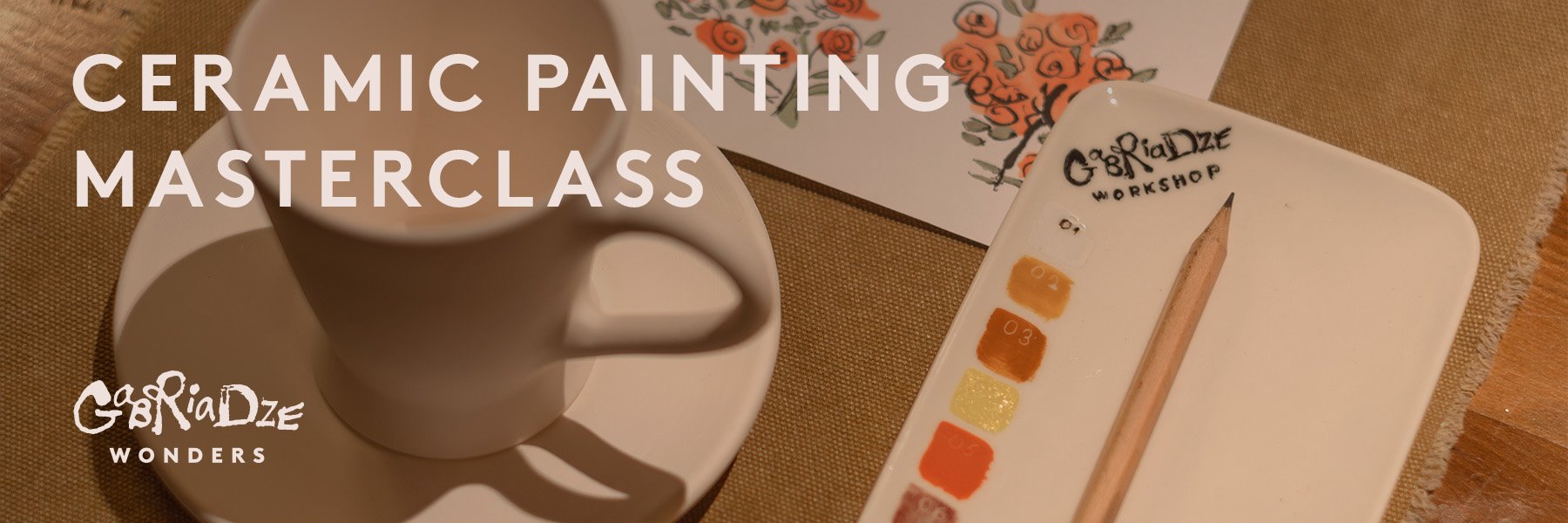 Ceramic painting masterclass in Gabriadze Theatre