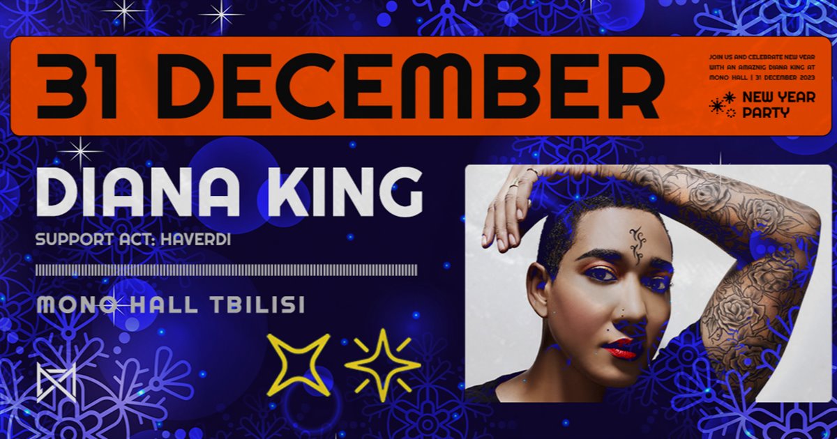 Diana King - New Year Party - Mono Hall Tbilisi